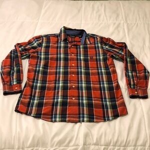 Chaps long sleeve stripes button down with pocket